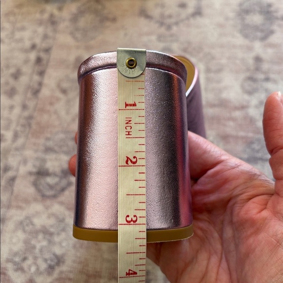 Reformation Mia Platform Sandal Pink Pearl Size 10 - Picture 12 of 15